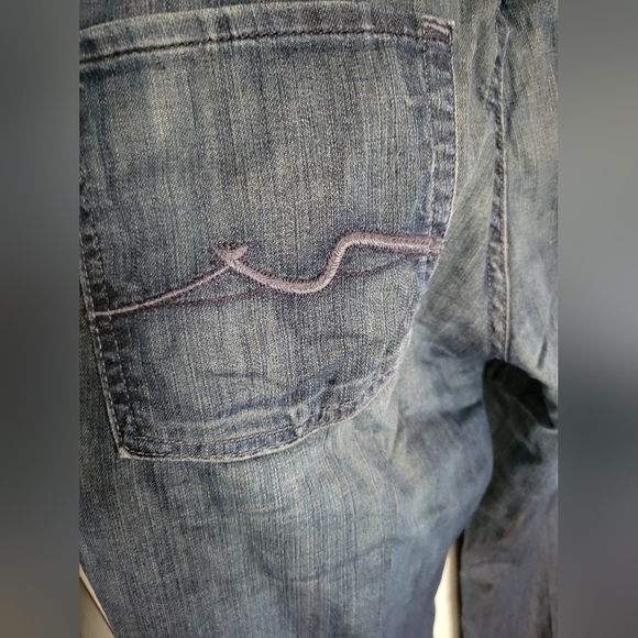 7 For All Mankind Ginger Wide Leg Jeans - Sz. 31 - Picture 8 of 8